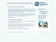 Tablet Screenshot of prima-medical.ro